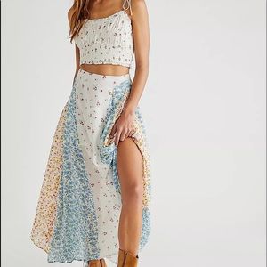 Free People Kaia Skirt Set in the color daylight combo
